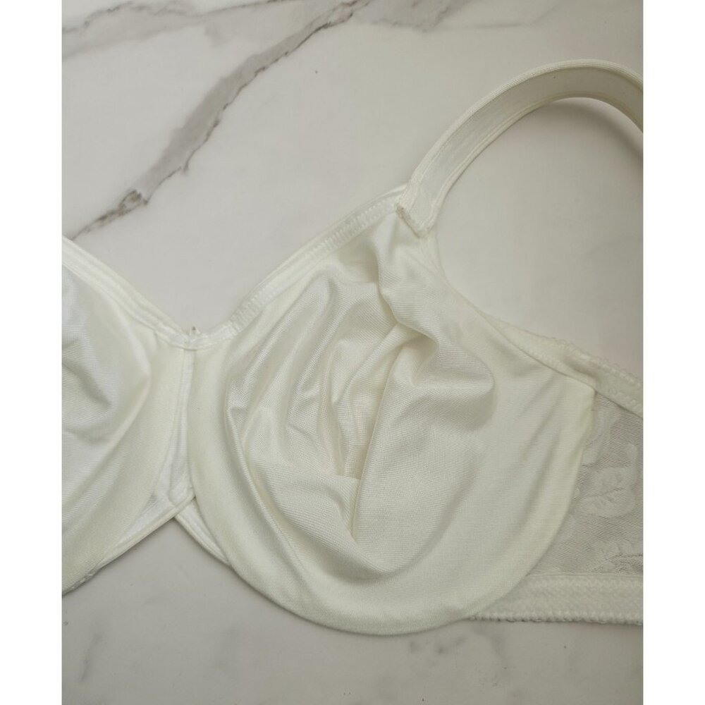 Wacoal Awareness Ivory Floral 85567 Underwire Full Coverage Unlined Bra 34DD - Picture 8 of 10